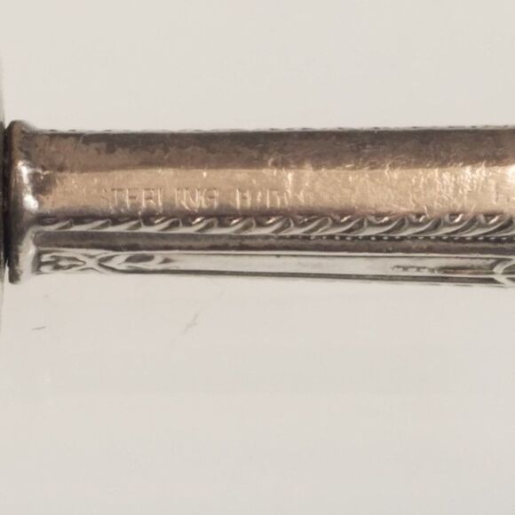 Vintage Carving Knife Sterling Silver Handle Stainless Blade - Picture 6 of 9